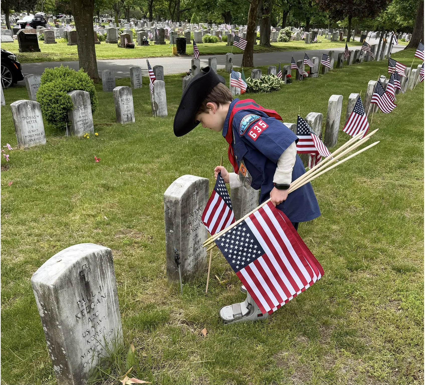 flag placement